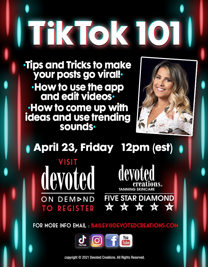 Tik Tok 101 training april 23, 2021